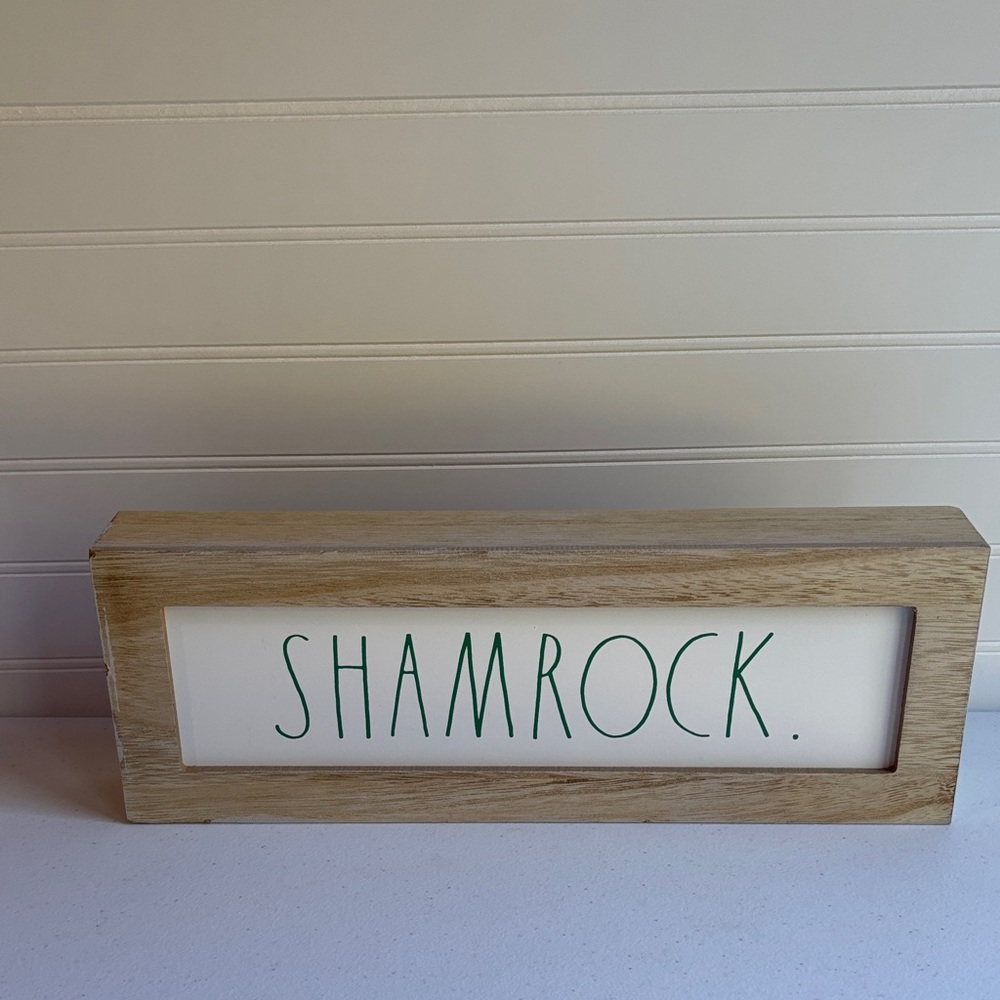 Rae Dunn Wooden Decorative Block